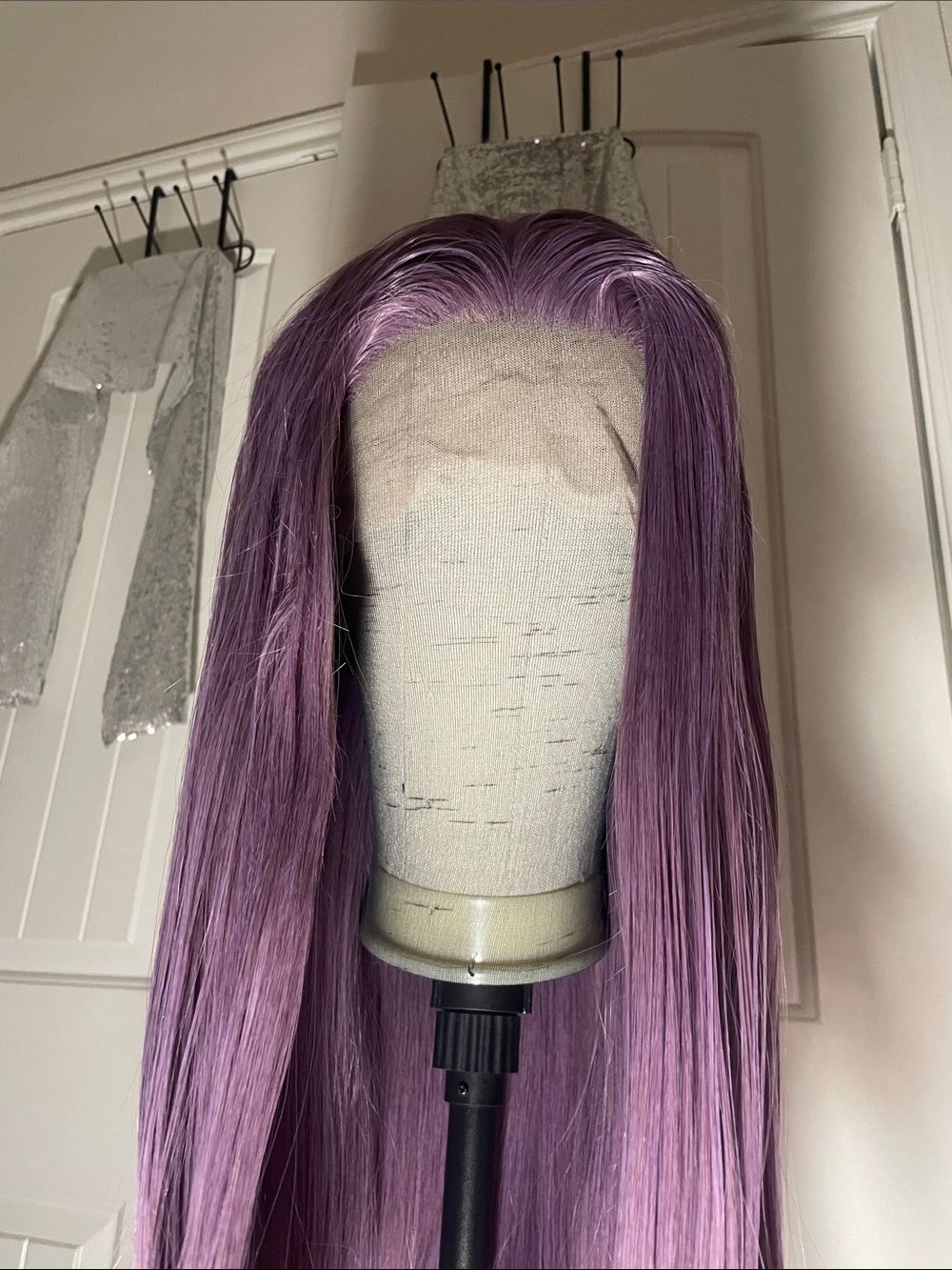 13x4 Premium Ash Lavender Lace Front Wig